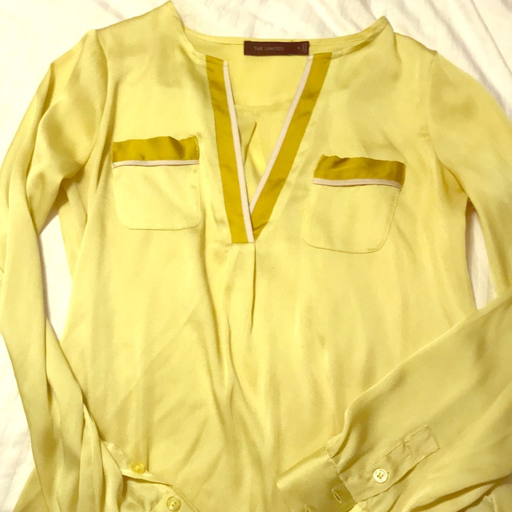 Yellow Silky Blouse
